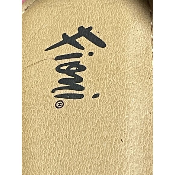 Fiomi Women's Size 10 Pink Faux Suede Ankle Strap Sandals With Buckle Closure - Picture 4 of 13